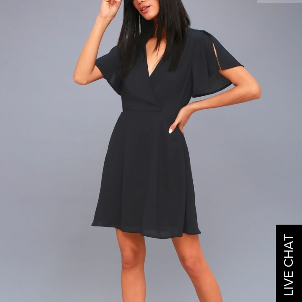 Lulu’s Navy Mini Dress - Size XS